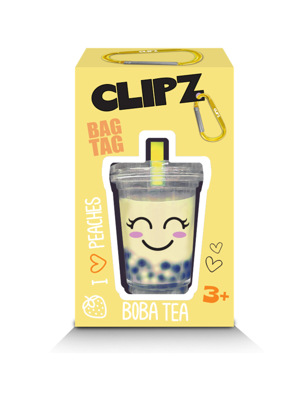 ザ・ポップス・グランプリ CAN'T BE TRUE　非売品 Clipz Boba Tea Bag Tag - Peaches — TOYMONSTER